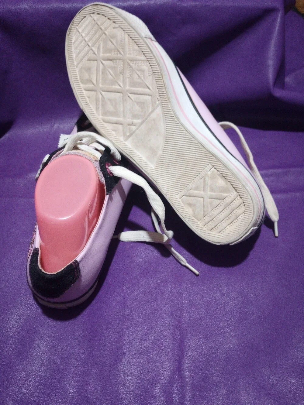 Kitson LA Women's Sneakers Size 9.5M US Pink Black and White great condition